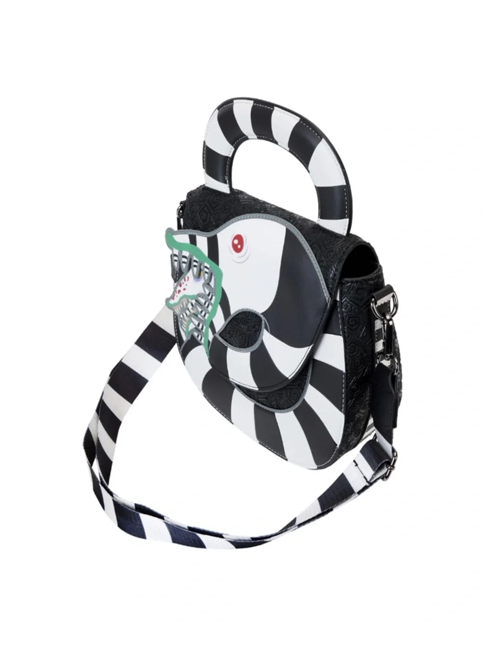 LOUNGEFLY Beetlejuice Sandworm Crossbody Bag New with Tags - Picture 3 of 6